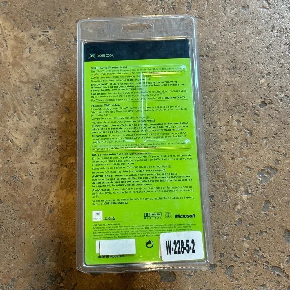 New!! Microsoft Xbox DVD Movie Playback Kit Remote